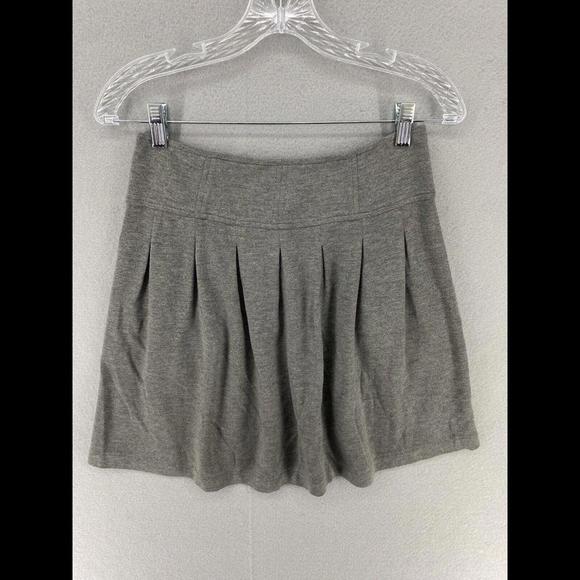Theory Skirt Womens Size 2 Gray Mini A-Line Buttons Pockets Made in USA - Picture 2 of 7